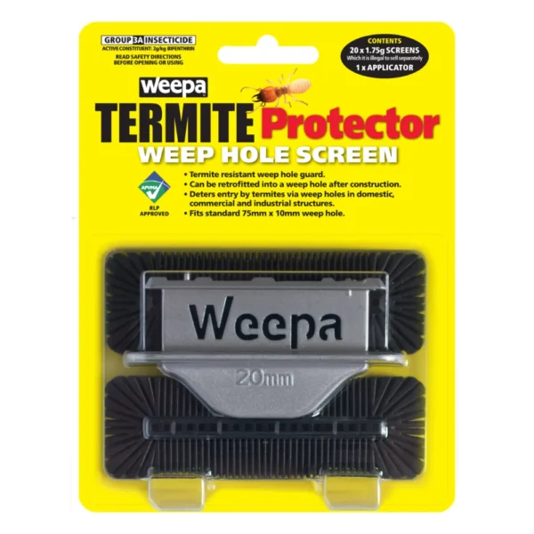 Front packaging of Weepa Termite Protector Screen